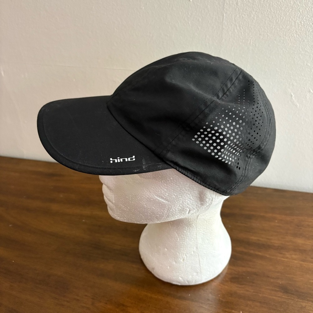 Hind One Size Black Athletic Running Hat Adult Adjustable EUC